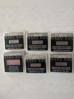 Lot of 6 Mary Kay Mineral Eye Colors Various Shades (see photos) - NIB rare HTF